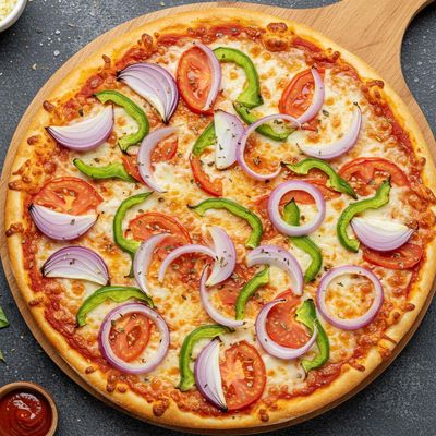 Onion Capsicum Pizza